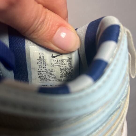 Nike Air Max 97 Golf NRG Wing It Unique Baby Blue Navy Blue & White Men's sz 9.5 - Picture 9 of 10